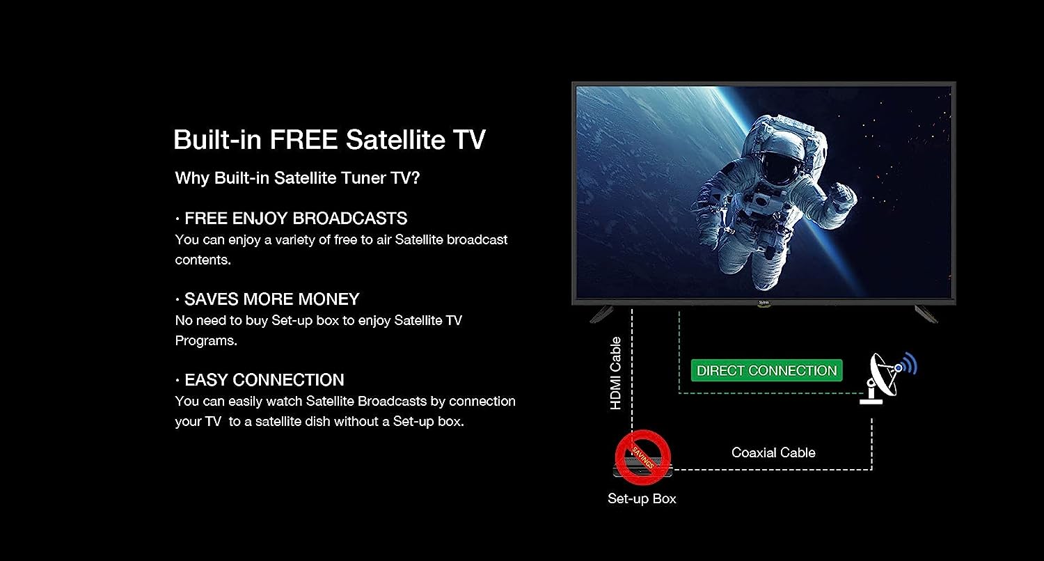 Syinix 32 Inch i-Cast LED TV, A+ Panel and Built-in Local & Satellite ...